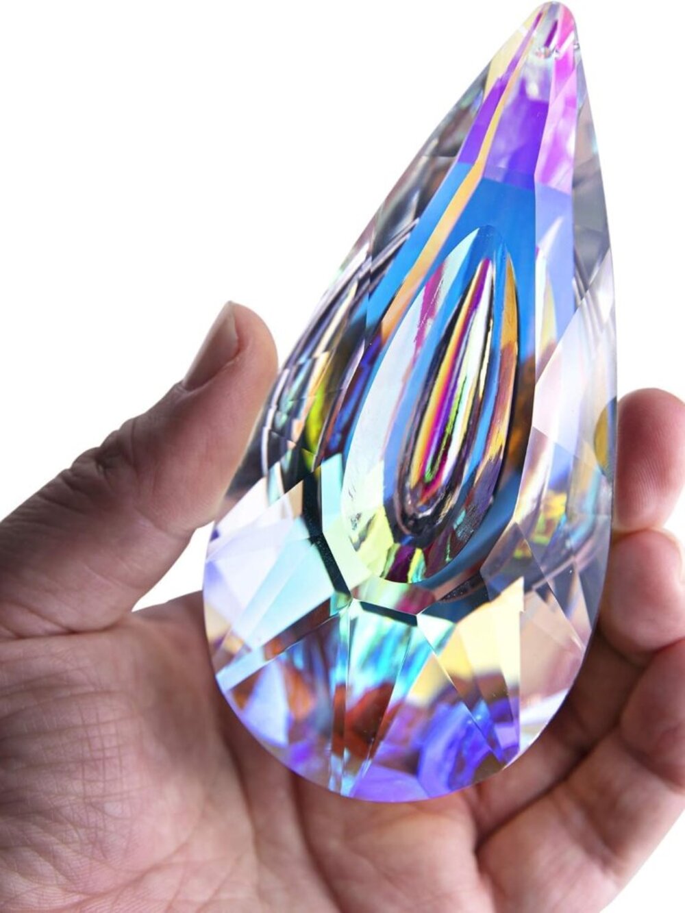 4.7 Inch Crystal Prism Suncatcher, Window Hanging Rainbow Maker